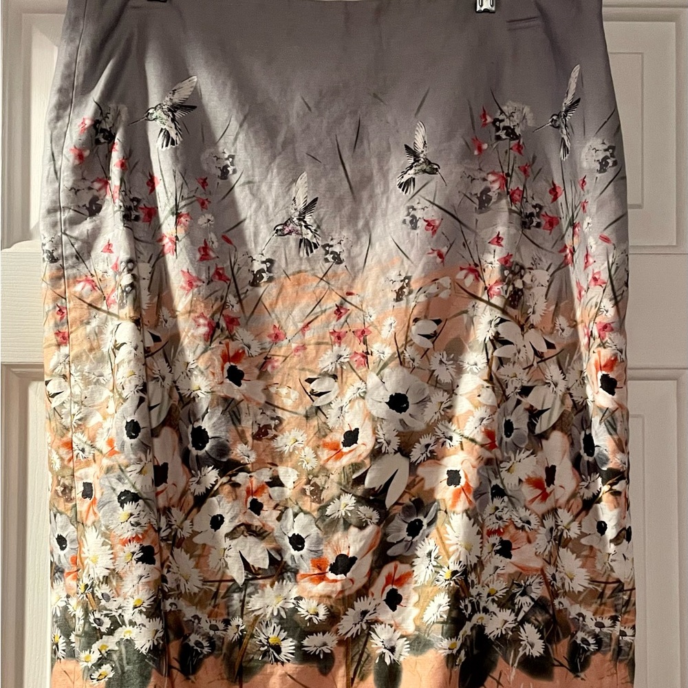 Talbots Hummingbird Skirt